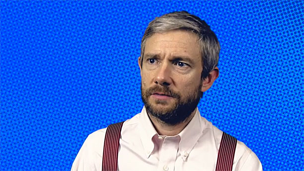 Martin Freeman shows off his new Richard III beard. (Photo: Trafalgar Transformed)