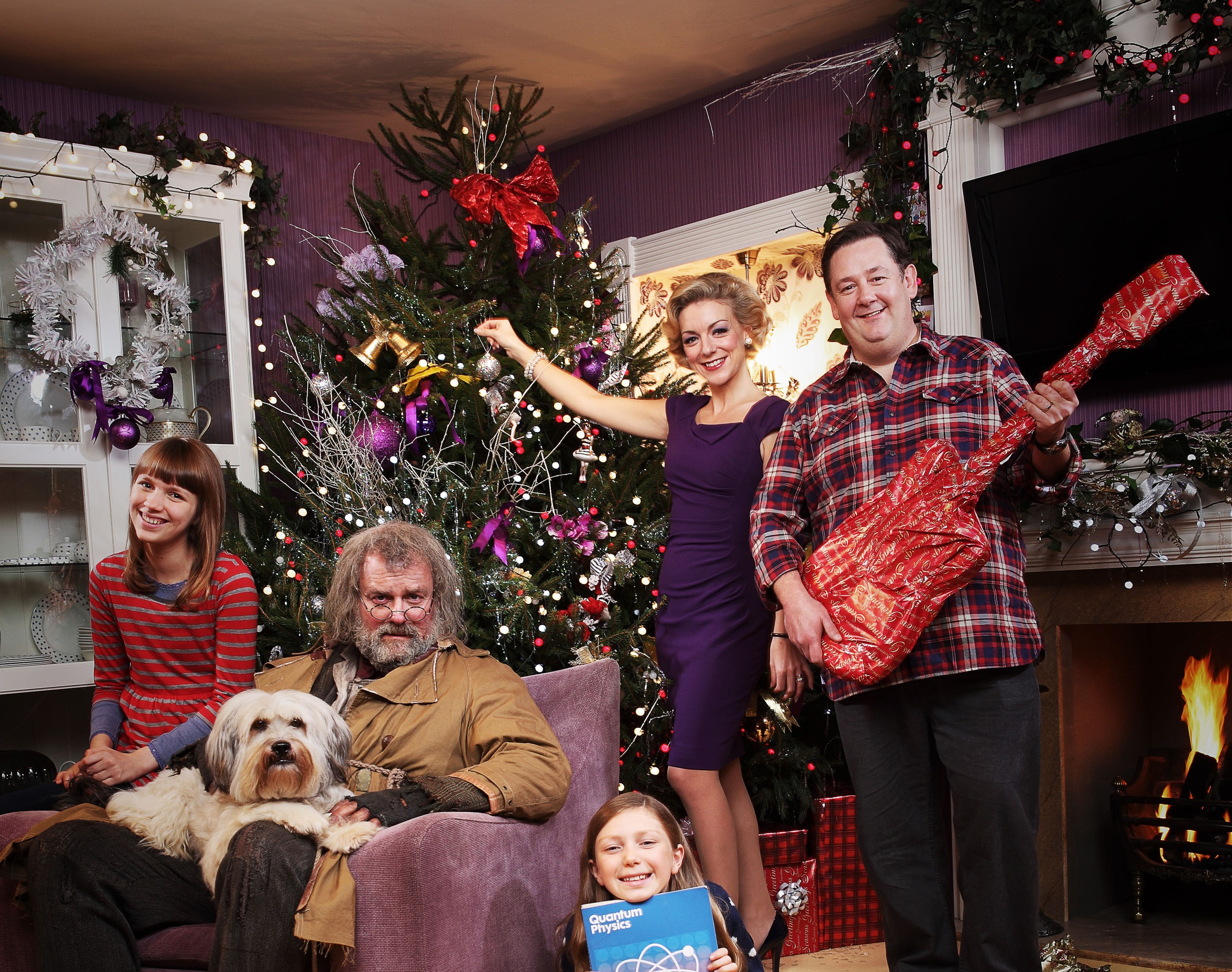 The "Mr. Stink" cast, looking festive. (Photo:Courtesy of Gary Moyes/BBC)