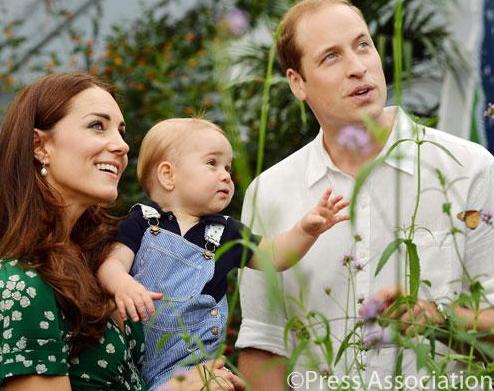 The Duke and Duchess of Cambridge with Prince George on His First Birthday (Photo: Clarence House)