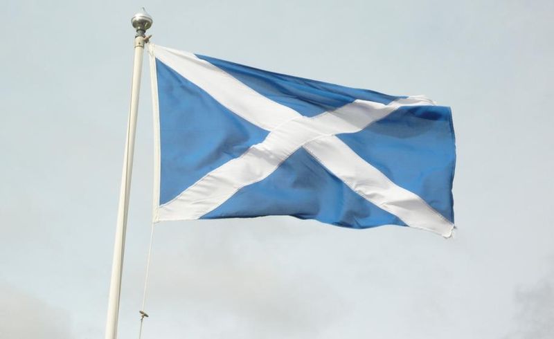 The flag of Scotland. (Photo: Endrick Shellycoat on Wikimedia)