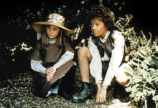 Sarah Hollis Andrews as Mary Lennox and Andrew Harrison as Dickon. Photo © BBC