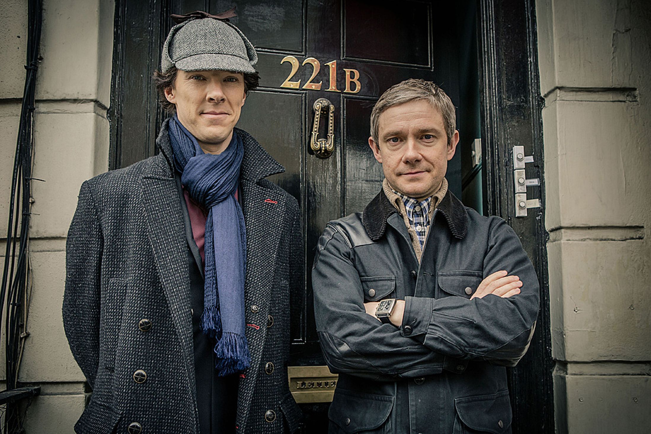 Benedict Cumberbatch and Martin Freeman in "Sherlock" Season 3 (Photo: BBC)
