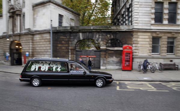 The "Sherlock Lives" promotional efforts are awesome this year. (Photo: BBC)