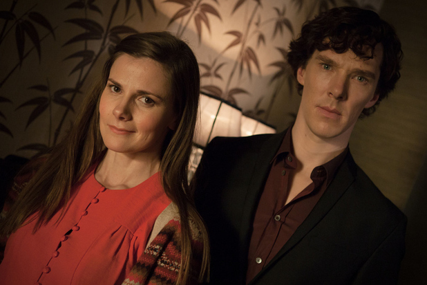 Benedict Cumberbatch and Louise Brealey in "Sherlock". (Photo: BBC)