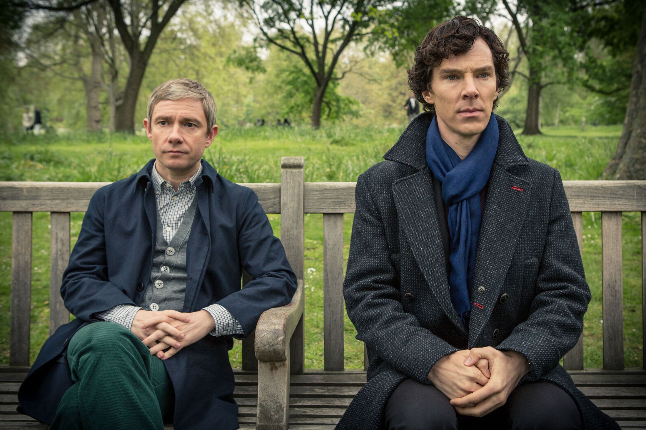 We're waiting for more "Sherlock" too, guys. (Photo: Courtesy of (C)Robert Viglasky/Hartswood Films for MASTERPIECE)
