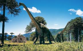 Brachiosaurus roaming the Earth in 1999's 'Walking With Dinosaurs'