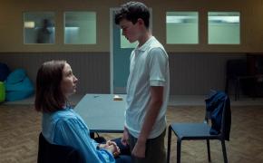 Erin Doherty as Briony Ariston, Owen Cooper as Jamie Miller in 'Adolescence'