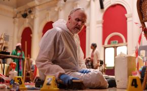 Greg Davies as Wicky in 'The Cleaner' Season 3