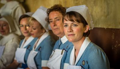 Shelagh, Trixie, Barbara and Nurse Crane in the "Call the Midwife" 2016 Holiday Special (Photo: Courtesy of Neal Street Productions 2016)