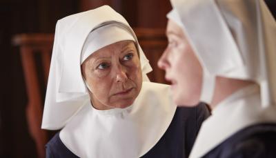 Sister Julian and Sister Winifred in "Call the Midwife" (Photo:  Courtesy of Red Productions Ltd 2015)