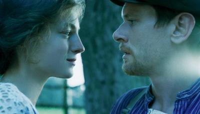 Emma Corrin and Jack O'Donnell in 'Lady Chatterley's Lover' 