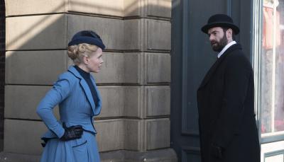 Kate Phillips and Stuart Martin in "Miss Scarlet & the Duke' Season 3