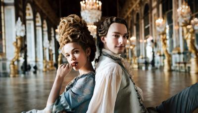 Emilia Schüle and Louis Cunningham in "Marie Antoinette"