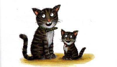 The cover art for the Tabby McTat books