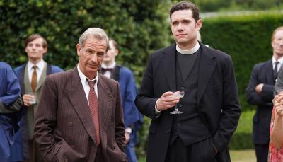 Tom Brittney and Robson Green in "Grantchester" Season 8