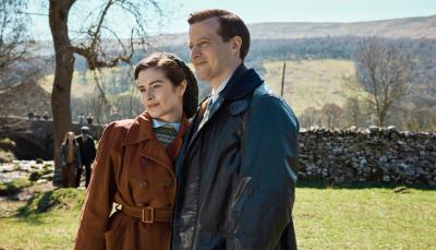 Nicholas Ralph and Rachel Shenton in "All Creatures Great and Small" Season 4