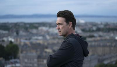 Dougray Scott as DI Ray Lennox stares moodily into the middle distance in Irvine Welsh's 'Crime' Season 2