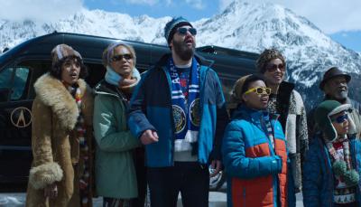 The Taylor Family on the slopes in Your Christmas or Mine 2