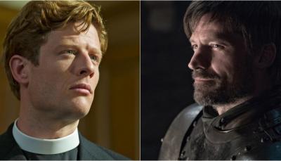 James Norton in "Grantchester" and Nikolaj Coster-Waldau in "Game of Thrones"