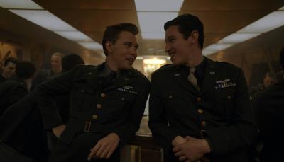 Austin Butler as Major Gale Cleven and Callum Turner as Major John Egan are the new Band of Brothers in Masters of the Air