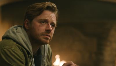 Jack Lowden as River Cartwright is beaten and bloody in 'Slow Horses' Season 3