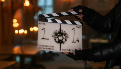 Production clapboard from "Outlander: Blood of My Blood)