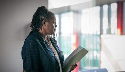 Sharon D. Clarke as the ghost of Grace in Doctor Who Season 12