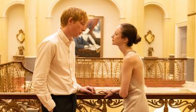 Andrea Riseborough and Domhnall Gleeson as the titular 'Alice & Jack'