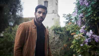 Rishi Nair as Rev. Alphy Kottaram feeling out of place in 'Grantchester' Season 9