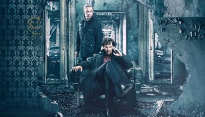 Picture shows Sherlock Holmes (Benedict Cumberbatch) and Dr. John Watson (Martin Freeman) in the ruins of 221B Baker Street