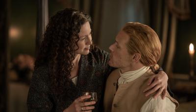 Sam Heughan Catriona Balfe in "Outlander Season 7, Part 2