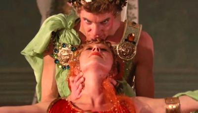 Malcolm McDowell as Caligula and Helen Mirren as Caesonia in 'Caligula: The Ultimate Cut'