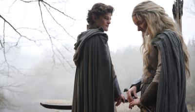 Robert Aramayo as Elrond, Morfydd Clark as Galadriel in 'The Lord of the Rings: The Rings of Power' Season 2