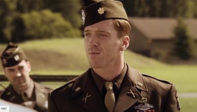 Damian Lewis as Winters in Band of Brothers
