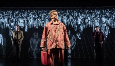 Michael Sheen as Nye Bevan in Nye at the National Theatre