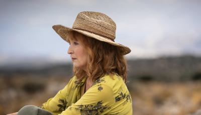 Lesley Manville as Susan Ryeland is stuck in Crete in 'Moonflower Murders' Episode 1