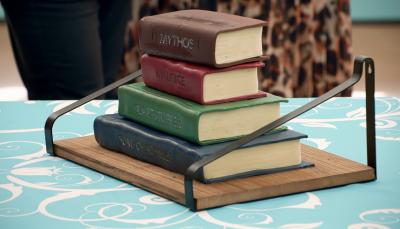 Mike's 'My Favourite Cake & Books' Showstopper from 'The Great British Baking Show' Season 15's Cake Week