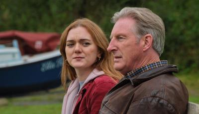 Picture shows: An emotional moment as Ridley (Adrian Dunbar) and Tasha (Chloe Harris) say good-bye