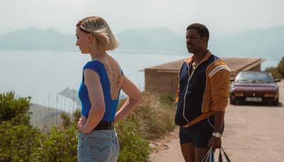 Gershwyn Eustache Jr. as Albie and Sophie Turner as Joan in 'Joan'