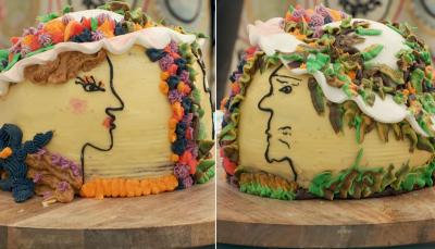 The Two Sides of Nelly’s Woman in Autumn Showstopper from 'The Great British Baking Show's Season 15 Autumn Week   