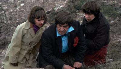 Patrick Troughton, Frazier Hines, Wendy Padbury in Classic 'Doctor Who' adventure "The War Games"