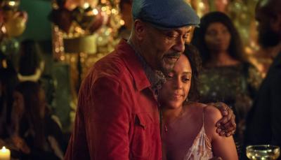 Rosalind Eleazar as Det. Kat Donovan and Lenny Henry as Clint Donovan in 'Missing You'