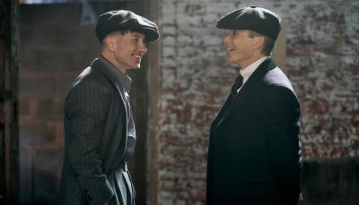 Cillian Murphy and Barry Keoghan in the "Peaky Blinders" movie