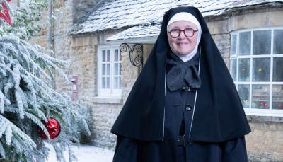 Lorna Watson as Sister Boniface in 'Sister Boniface Mysteries Christmas Special 2024: Once Upon a Time'