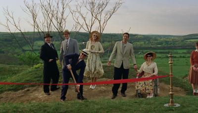 'The Brutalist' Cast posing for a groundbreaking photo