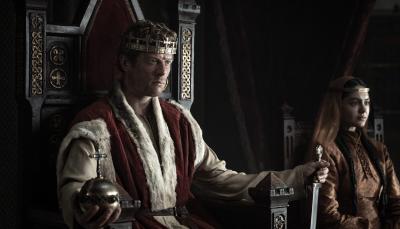 James Norton and Indy Lewis as Harold Godwinson and Margaret in "King & Conqueror"