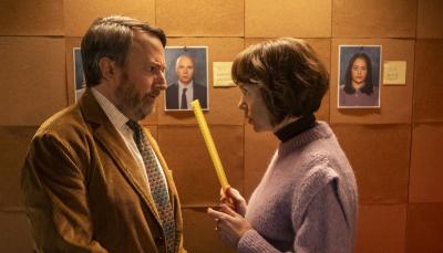 David Mitchell as John ‘Ludwig’ Taylor and Anna Maxwell Martin as Lucy Betts-Taylor in 'Ludwig' Season 1