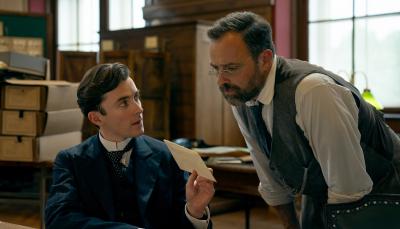 Matthew Beard as Max and Juergen Maurer as Oskar in Vienna Blood Season 4