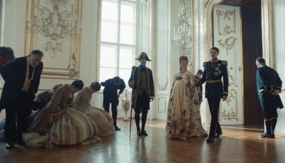 Devrim Lingnau and Philip Froissant in "The Empress" Season 2