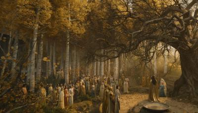 The Great Tree of Lindon in 'Lord of the Rings: The Rings of Power' Season 2